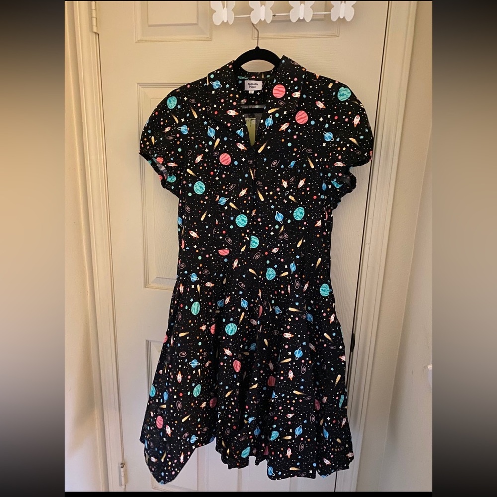 Unique Vintage Magnolia Place Space galaxy dress